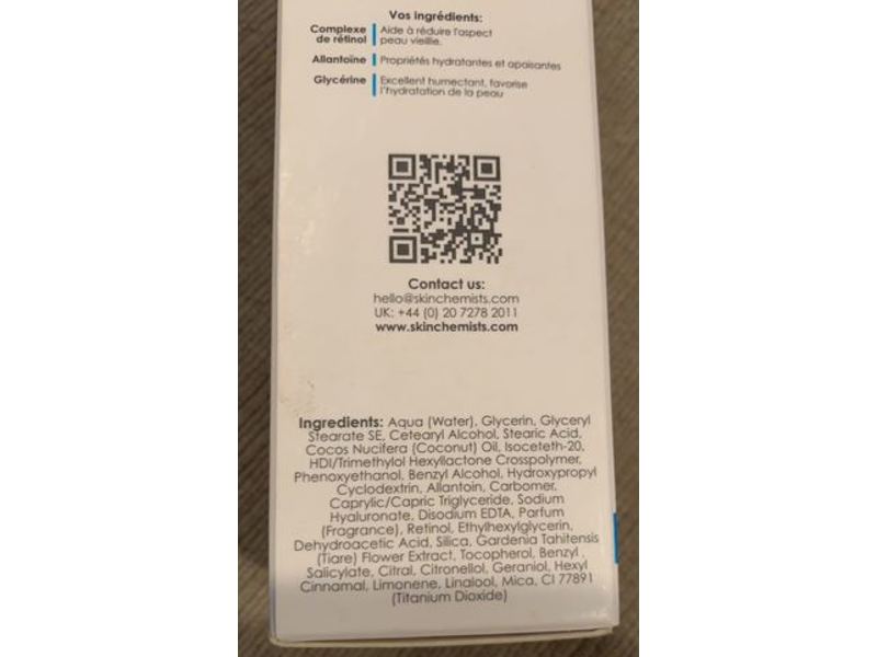 Skin Chemists Retinol Intelligent Repair Stimulating Day Cream, 1.69 fl oz/50 mL