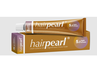 Hair Pearl Cream Eyebrow Tint , 5.1 Light Brown, 0.68 oz/20 mL