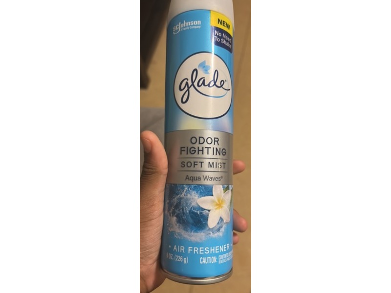Glade Odor Fighting Soft Mist, Aqua Waves, 8 oz/226 g