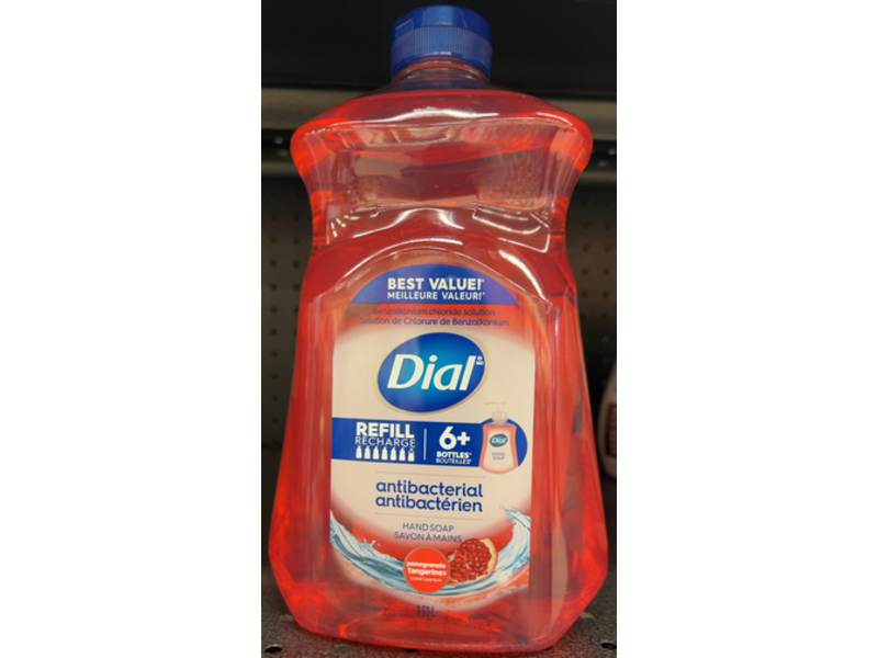 Dial Antibacterial Hand Soap, Pomegranate & Tangerine, 1.53 L