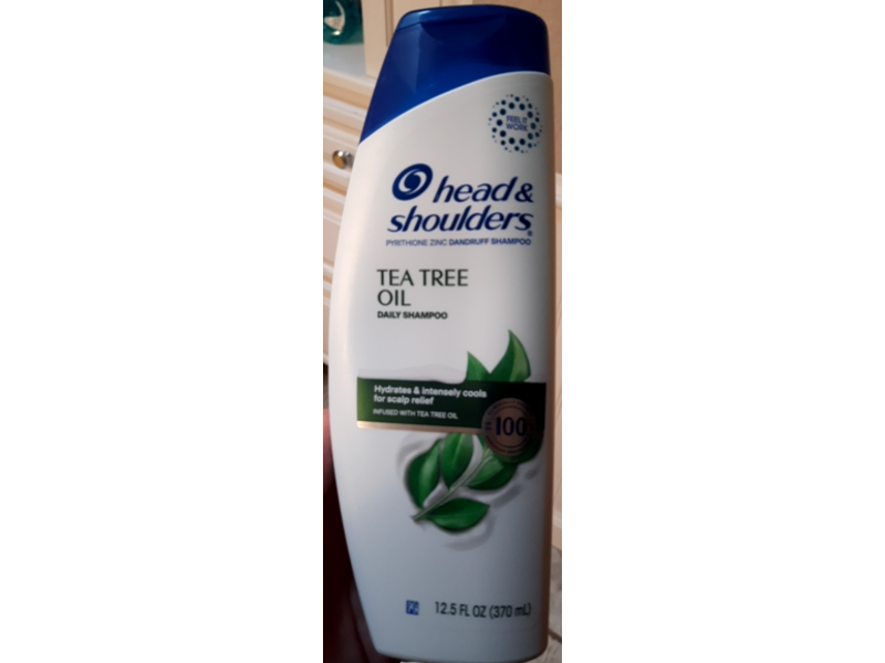 Head & Shoulders Hydrates & Intensely Cools Daily Shampoo, Tea Tree Oil, 12.5 fl oz/370 mL