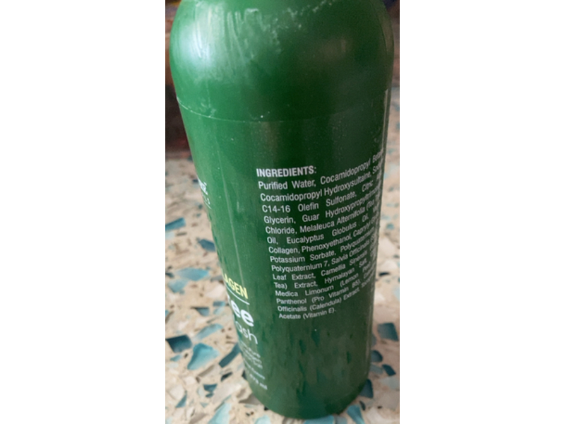 Majestic Pure Body Wash, Tea Tree, Vegan Collage, 16 fl oz/473 mL, Pack Of 1