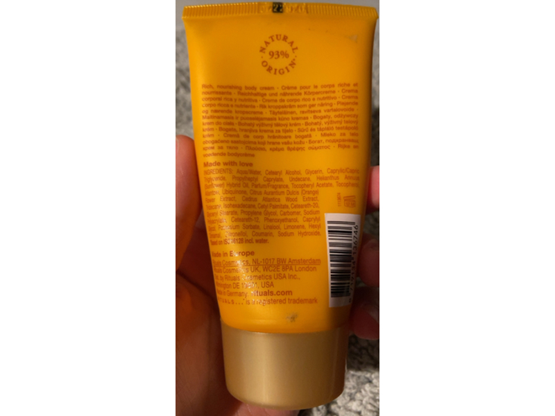 Rituals The Ritual Of Mehr Loving Body Cream, Orange & Cedar Wood, 2.3 fl oz/70 mL