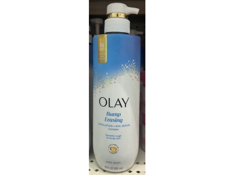 Olay Bump Erasing Exfoliating + AHA Serum Complex Body Wash, 20 fl oz/591 mL