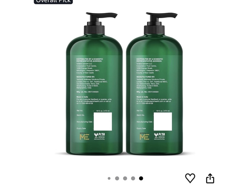 Botanic Hearth Shampoo & Conditioner, Tea Tree, 16 fl oz/473 mL