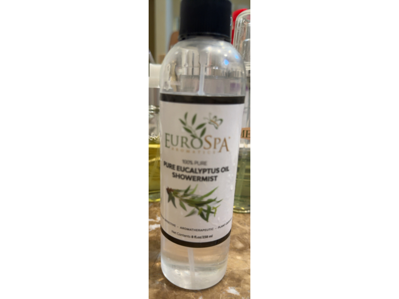 EuroSpa Aromatics Shower Mist, Pure Eucalyptus Oil, 8 fl oz/238 mL