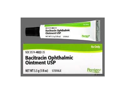 Bacitracin Ophthalmic Ointment, 3.5 g, Perrigo (RX)