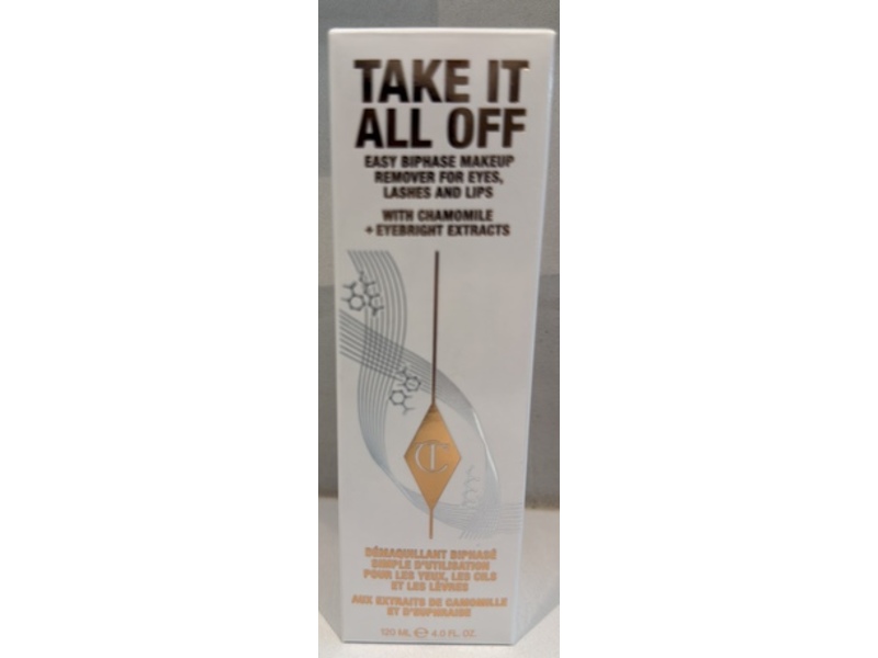 Charlotte Tilbury Take It All Off Easy Biphase Makeup Remover, 4.0 fl oz/120 mL