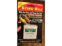 Sting Kill 2 In 1 Disposable Saturated Sting Kill Wipes, 8 Count, Pack Of 2 - Image 4