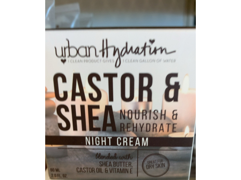 Urban Hydration Night Cream, Castor & Shea, 2 fl oz/60 mL