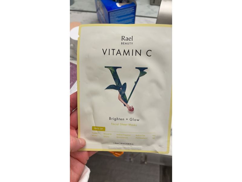 Rael Beauty Vitamin C Brighten + Glow Facial Sheet Masks