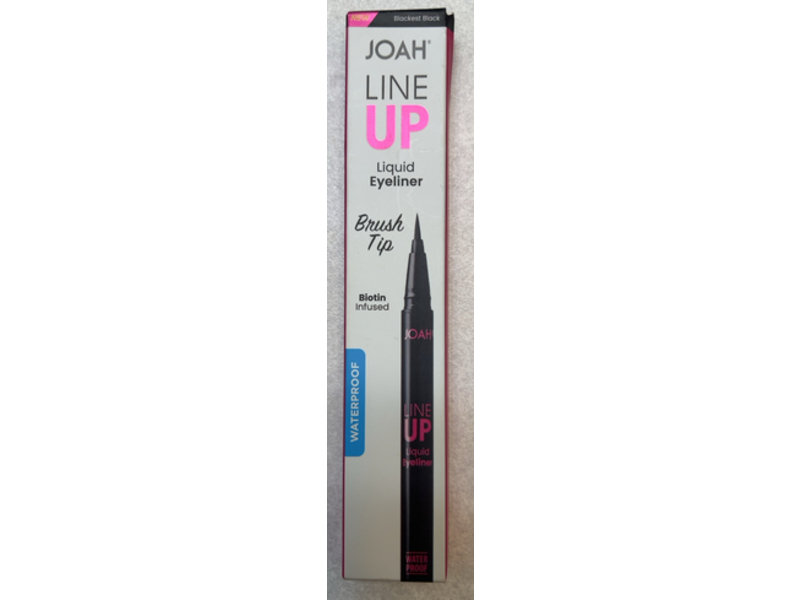 Joah Line Up Liquid Eyeliner, Blackest Black, 0.019 fl oz/0.55 mL