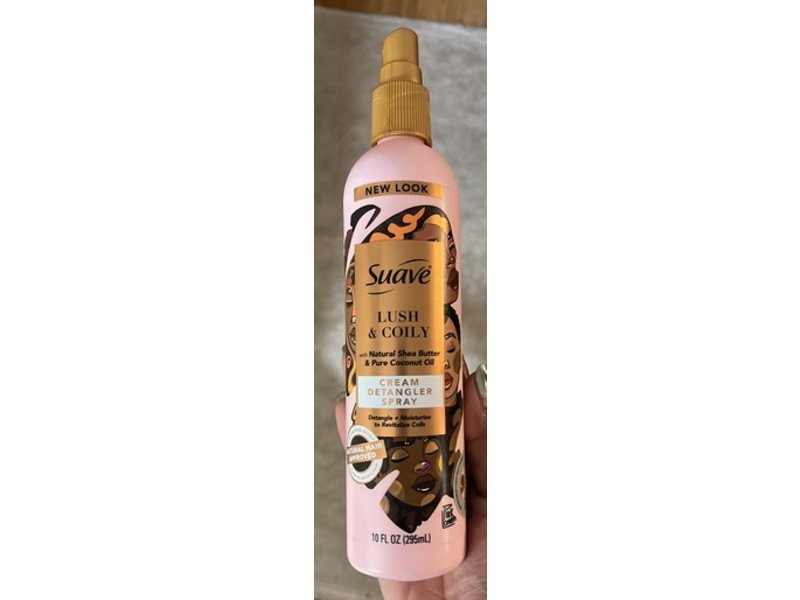 Suave Cream Detangler Spray, Lush & Coily, 10 fl oz/295 mL, Pack Of 2