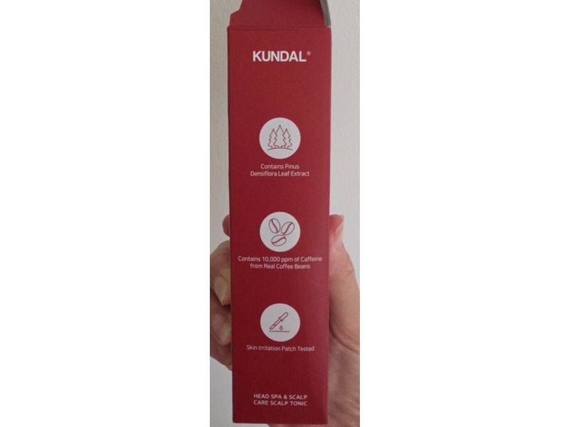 Kundal Head Spa & Scalp Care+ Scalp Tonic, Caffeine & Pinus Densiflora, 3.38 fl oz/100 mL