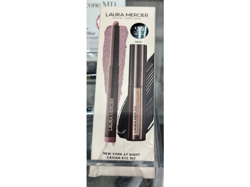 Laura Mercier Caviar Eyeshadow & Mascara Bundle, Amethyst, 0.05 oz/1.64 g