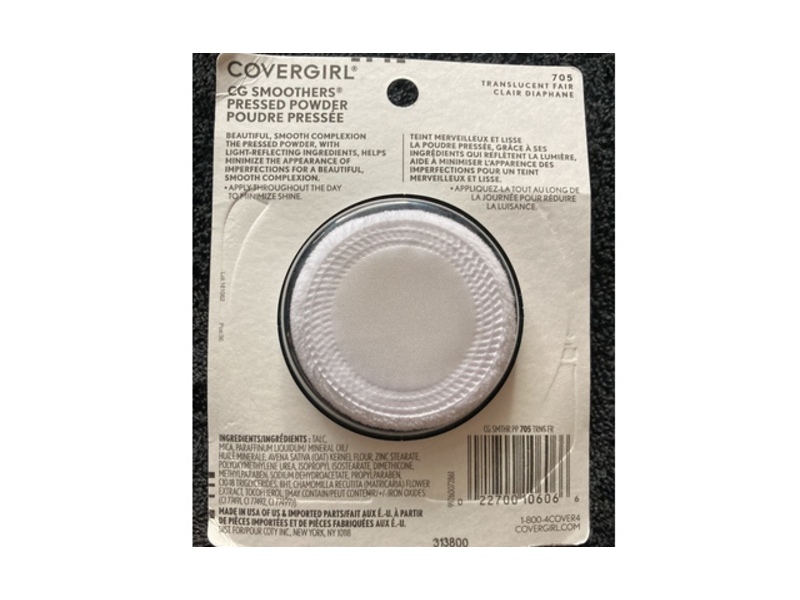 Covergirl Cg Smoothers Pressed Powder, 705 Translucent Fair, 0.32 oz/9.3 g