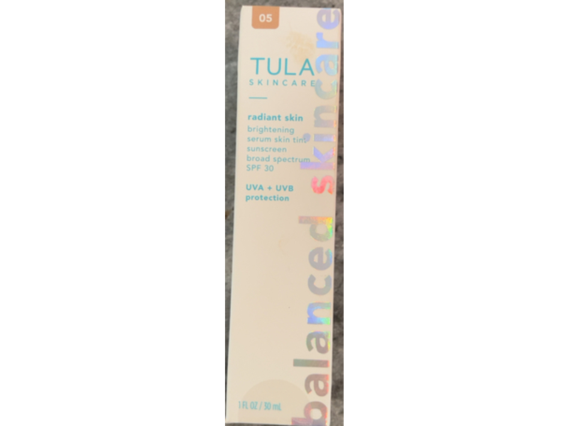 Tula Skin Care Radiant Skin Brightening Serum Skin Tint, SPF 30, 05 Light Neutral, 1 fl oz/30 mL