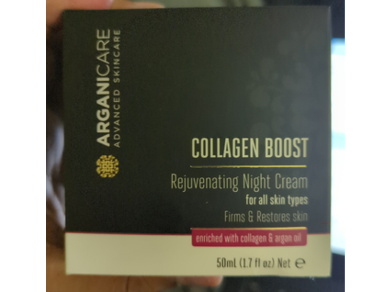 Arganicare Collagen Boost Rejuvenating Night Cream, 1.7 fl oz/50 mL