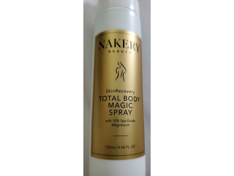Nakery Beauty Total Body Magic Magnesium Spray, 4.06 fl oz/120 mL