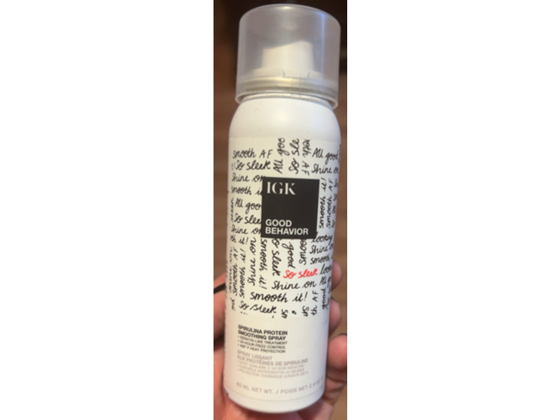 Igk Good Behavior Spirulina Protein Smoothing Spray, 2.4 oz/80 mL