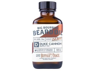 Duke Cannon Supply Co., Big Bourbon Beard Oil, Oak Barrel, 3 oz