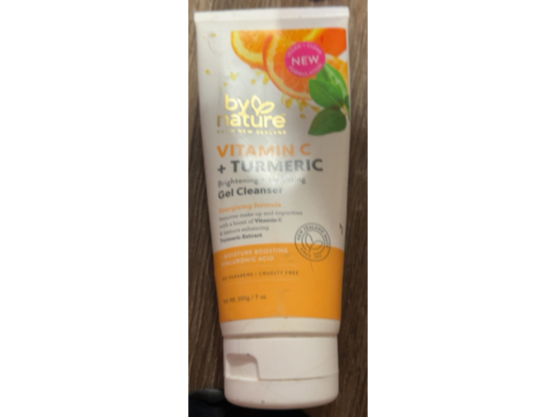 By Nature Brightening +Hydrating Gel Cleanser Vitamin C + Turmeric, 9 oz/255 g
