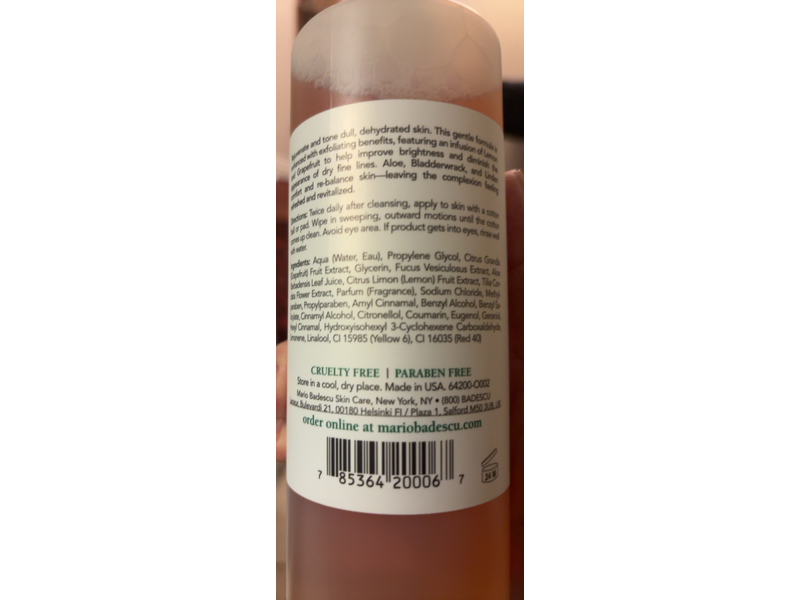 Mario Badescu Cleansing Lotion, Alpha Grapefruit, 16 fl oz/472 mL