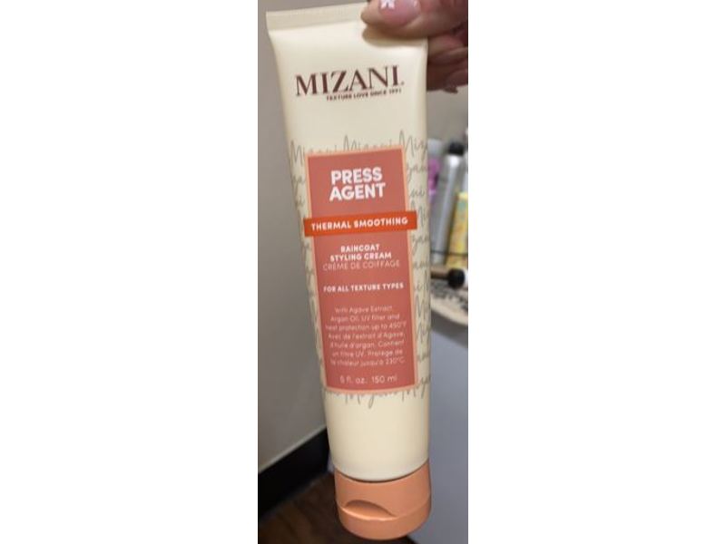 Mizani Press Agent Raincoat Styling Cream, Thermal Smoothing, 5 fl oz/50 mL