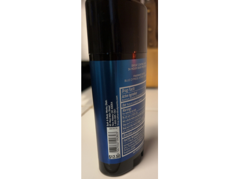 Bath & Body Works Men's Collection Antiperspirant Deodorant, Ocean, Sweat & Odor Control, 2.7 oz/77 g