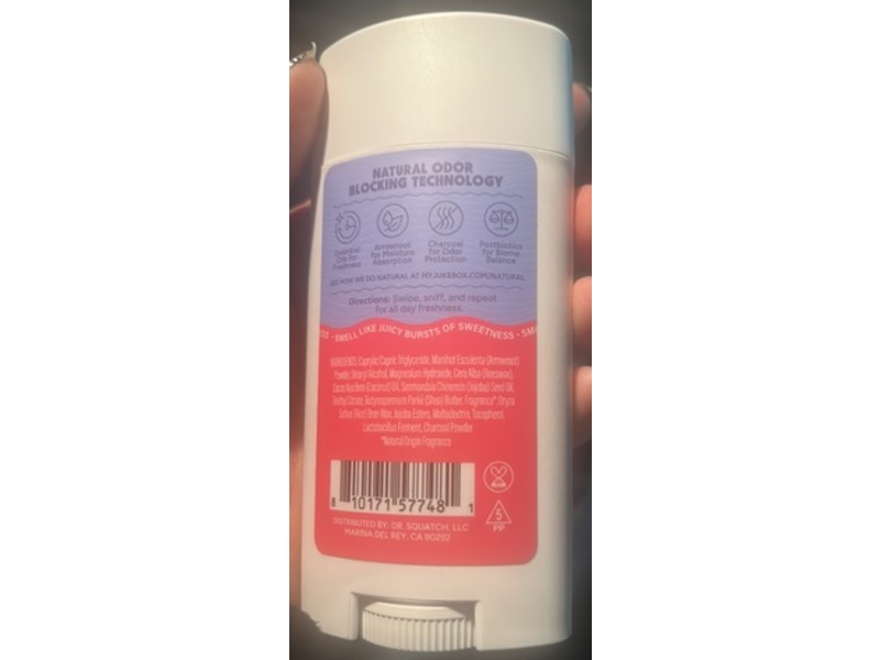 Jukebox Natural Deodorant, Watermelon Rush, 2.65 oz/75 g