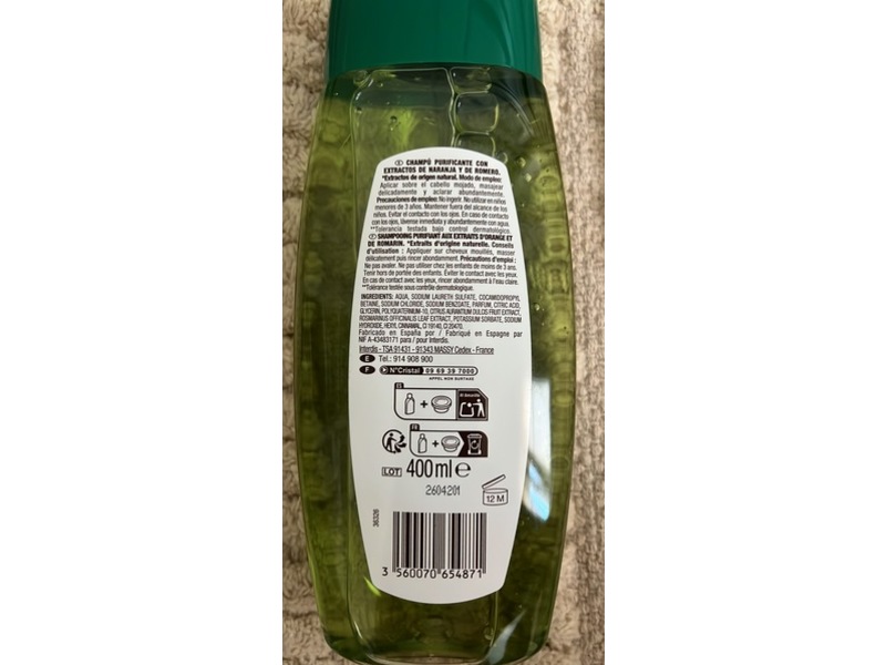 Soft Purity Shampoo, Citrus & Romero, 400 mL