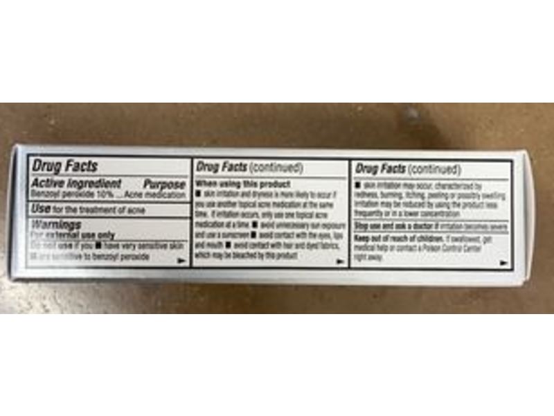 Equate Beauty Acne Treatment Gel, Benzoyl Peroxide 10%, 1 oz/28 g, Pack Of 2