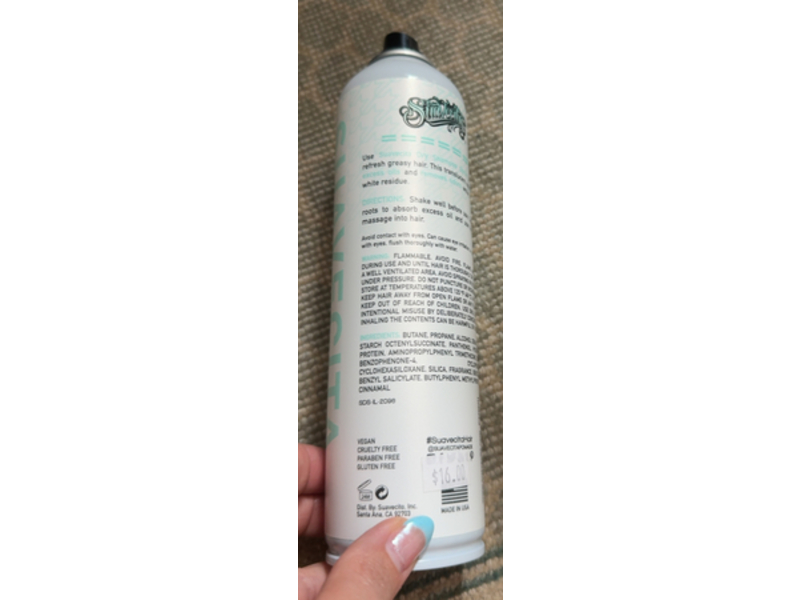 Suavecita Dry Shampoo Spray, 6 oz/170 g