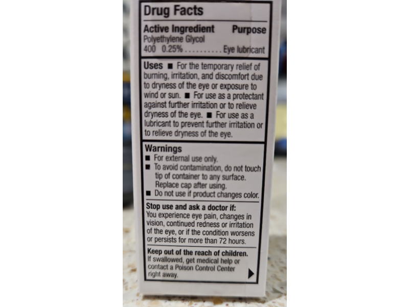 Blink Triple Care Lubricating Eye Drops, 0.08 fl oz/2.5 mL