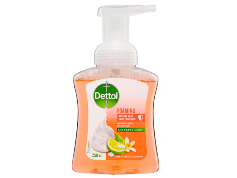 Dettol Foaming Antibacterial Handwash, Lime & Orange Blossom, 250 mL