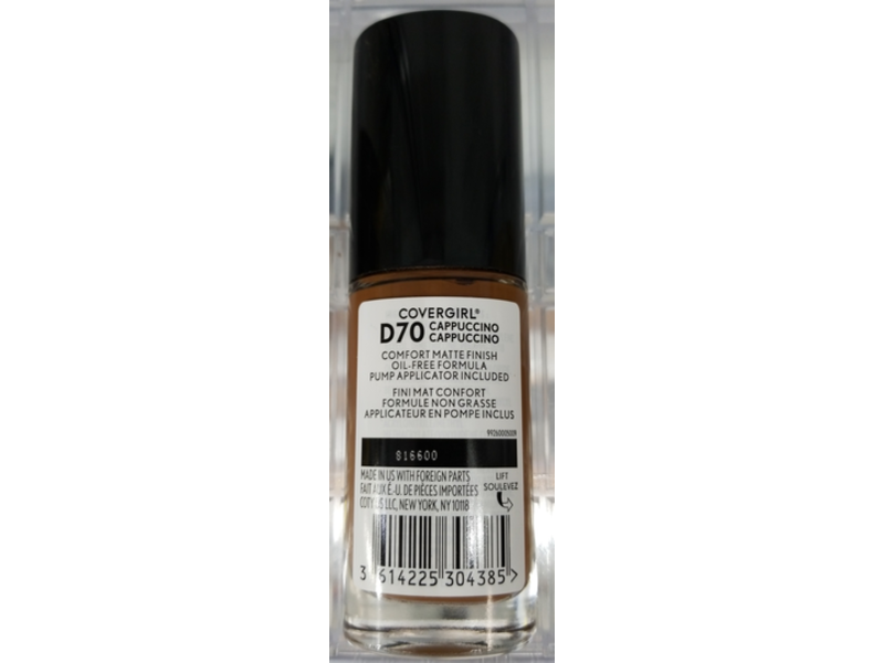 CoverGirl TruBlend Matte Made Foundation, D70 Cappuccino, 1 fl oz/30 mL, Pack Of 2