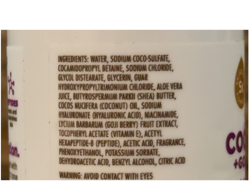 Soapbox Nourishing Body Wash, Coconut + Goji Berry, 3.3 fl oz/97 mL