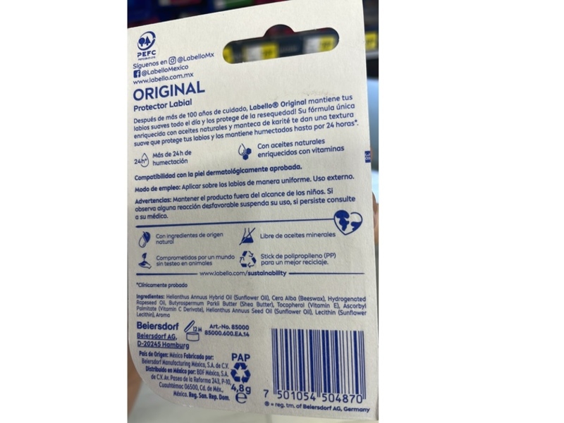 Labello Lip Balm, Original, 4.8 g