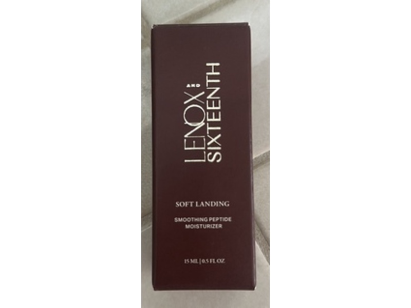 Lenox & Sixteenth Smoothing Peptide Moisturizer, Soft Landing, 0.5 fl oz/15 mL