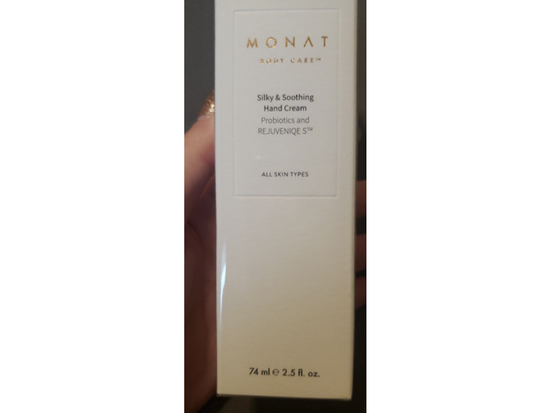Monat Silky & Soothing Hand Cream, 2.5 fl oz/74 mL