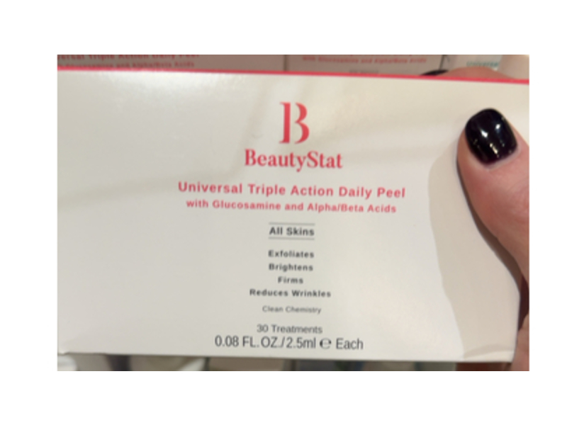 Beautystat Universal Triple Action Daily Peel, Glucosamine & Alpha / Beta Acids, 0.08 fl oz/2.5 mL, 30 Count