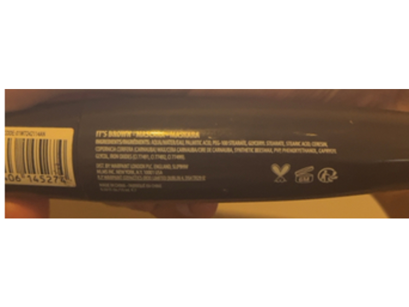 W7 Cosmetics Mascara, It's Brown Really Brown, 0.5 fl oz/15 mL