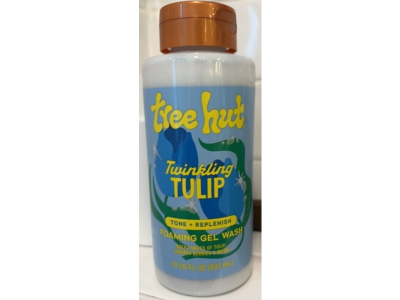 Tree Hut Foaming Gel Wash, Twinkling Tulip, 18 fl oz/532 mL