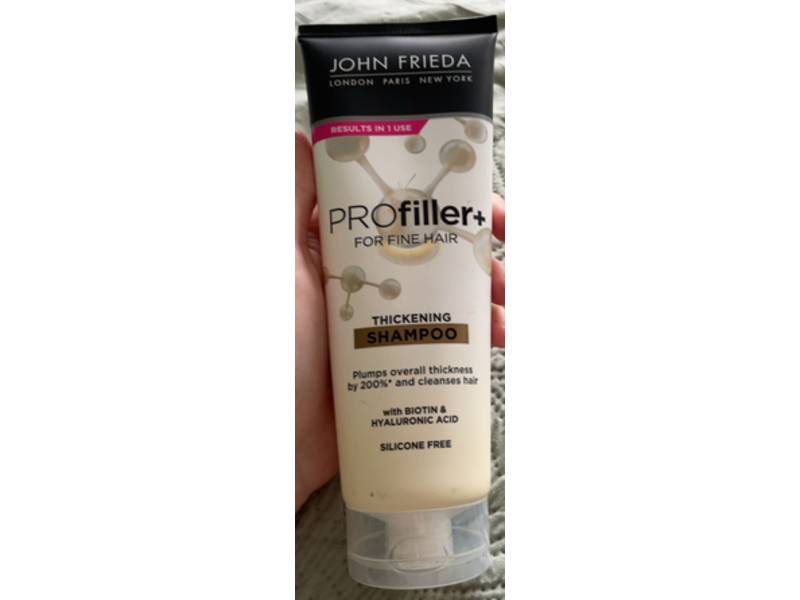 John Frieda PROfiller+ Thickening Shampoo, Biotin & Hyaluronic Acid, 250 mL