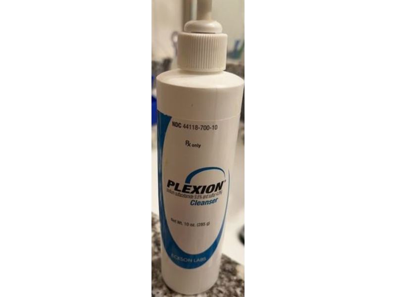 Plexion (sodium sulfacetamide 9.8% and sulfur 4.8%) Cleanser,10 oz / 285 g, Eckson Labs (Rx)