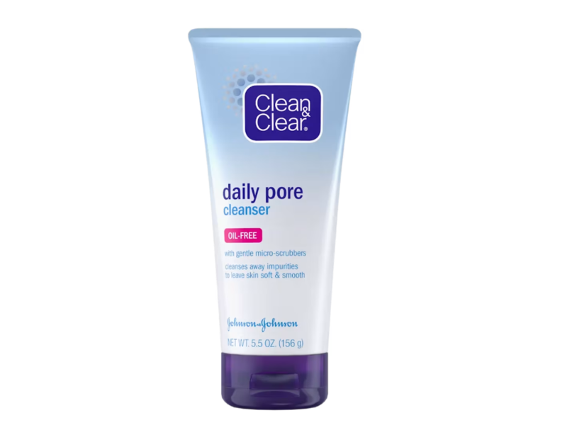 Clean & Clear Daily Pore Cleanser, Oil-Free, 5.5 oz/156 g, Pack Of 4