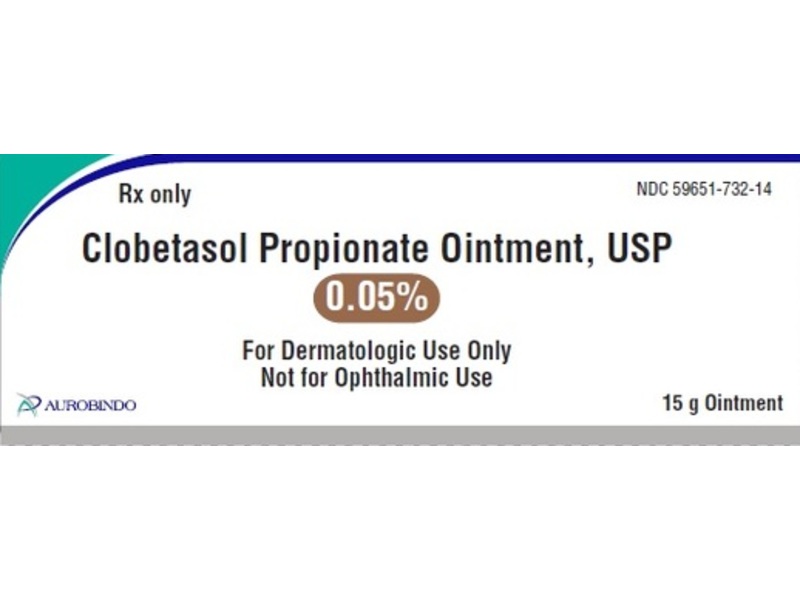Clobetasol Propionate Ointment, USP 0.05%, 15 g, Aurobindo (Rx)