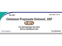 Clobetasol Propionate Ointment, USP 0.05%, 15 g, Aurobindo (Rx) - thumbnail 1