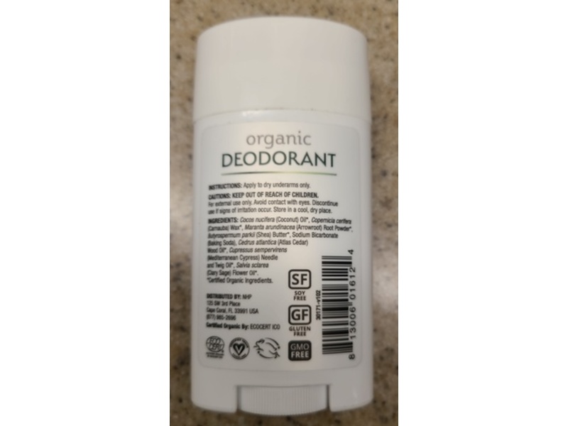 Dr.Mercola Deodorant, Fresh, 2.5 oz/70.8 g