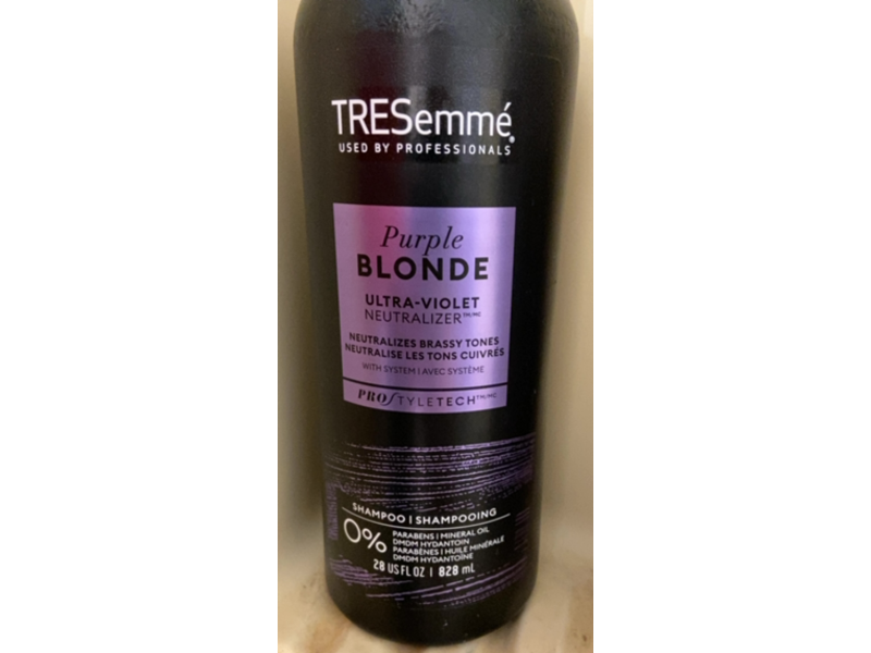 TRESemme Purple Blonde Ultra - Violet Neutralizer Shampoo, 28 fl oz/828 mL, Pack Of 4